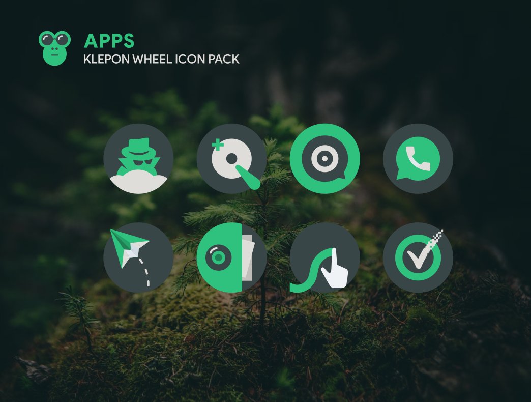 Klepon Wheel: Dark Icon Pack 1