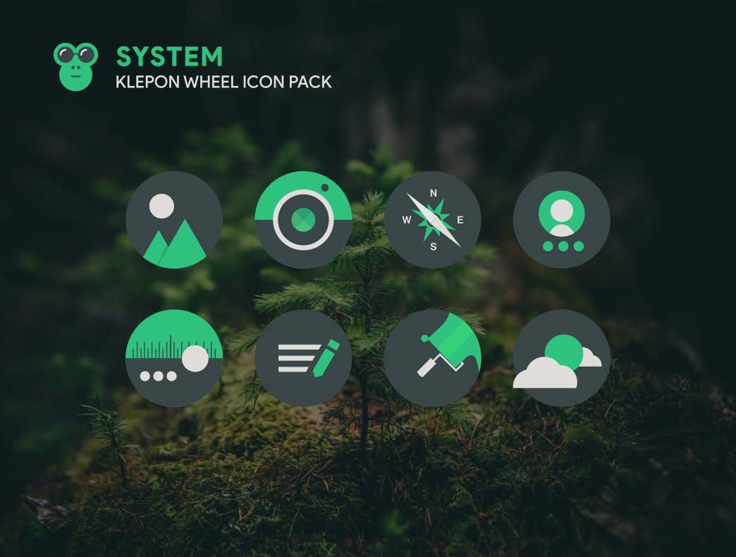 Klepon Wheel: Dark Icon Pack 4