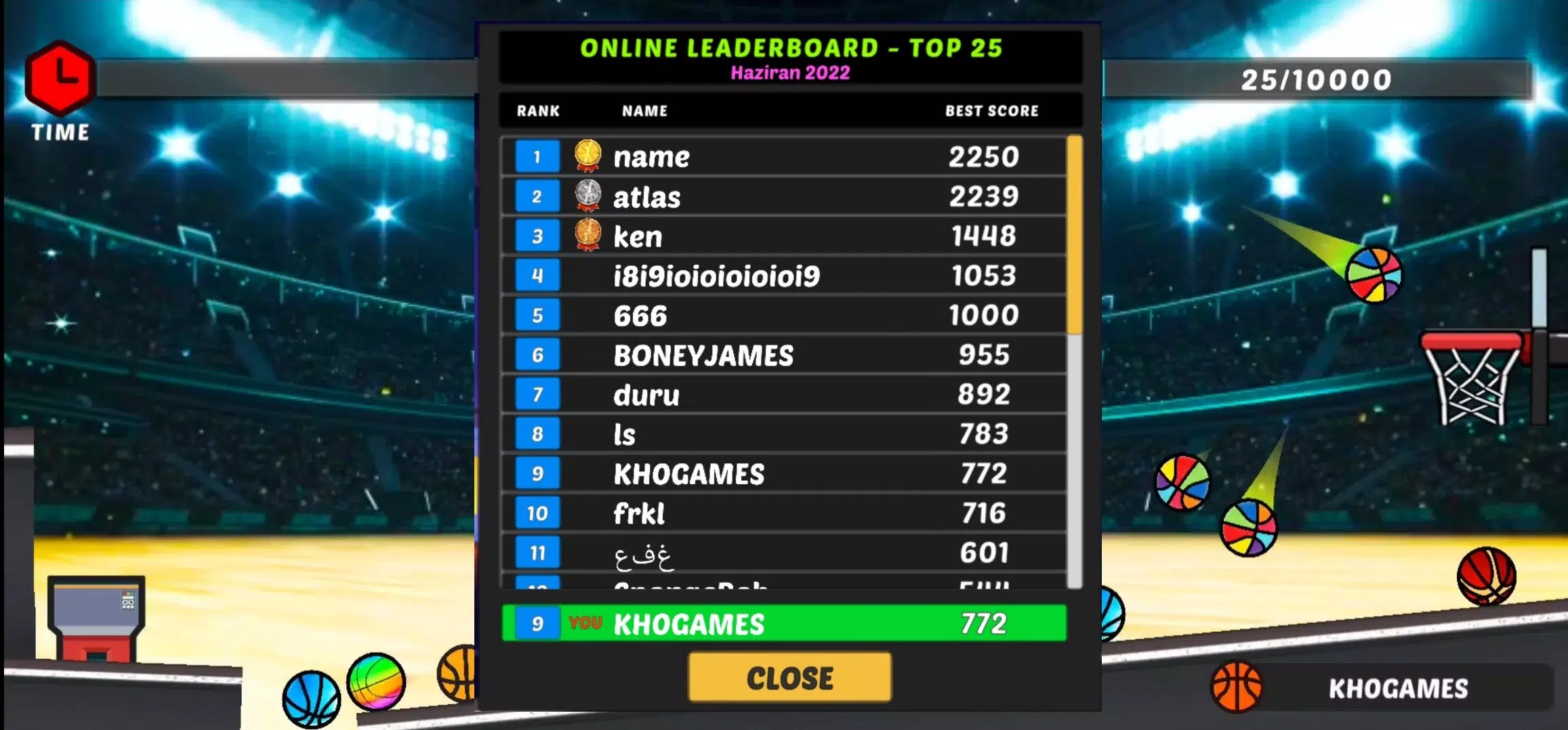 Basketball Time Shots для Андроид 7